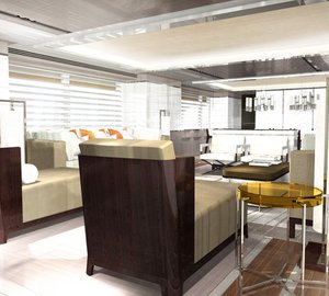 Heesen superyacht Project He - Saloon - Photo by Omega Architects