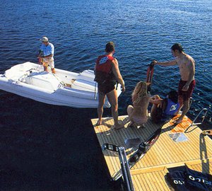 Highland Breeze swim platform