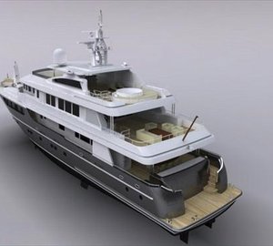 Horizon EP148 Superyacht - rear view