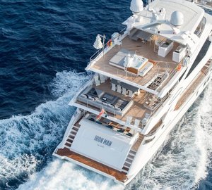 IRON MAN superyacht - aft view - decks - Photo by Quin BISSET