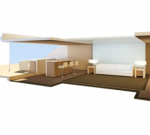 Interior design of the motoryacht Florida