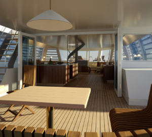 Interior of the Noah 76 Catamaran