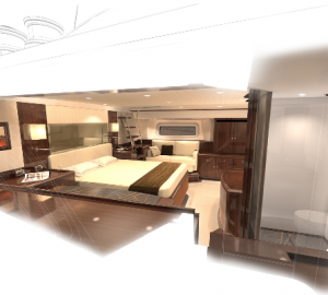 Interior of the Oyster 100 yacht