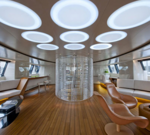 Interior of the sailing yacht Panthalassa