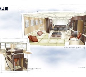 J8 Yacht - Interior designed by Rhoades Young