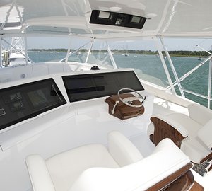 JB77 luxury yacht Blank Check - Wheelhouse