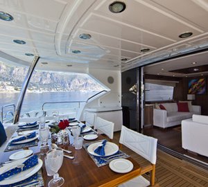 JEEL II -  Aft Deck Dining