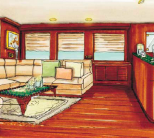 JY 116 superyacht SMILIN G T Skylounge