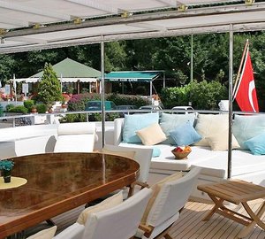 Jasmin - upper deck sunbathing