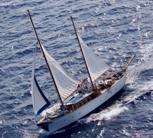 Ketch EFI -  Sailing shot from above