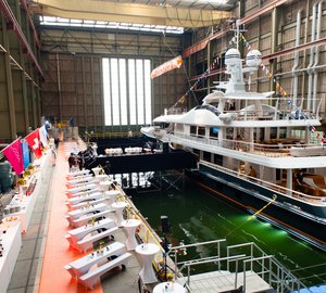 Launch of the 55m superyacht Engelberg by Amels