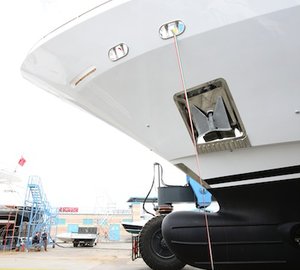 Launch of the motor yacht AZUL 4th Delfino 93 yacht from the Benetti Class Range