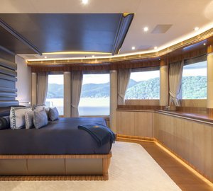 Lurssen Yacht Quattroelle - Owners Suite Photo by Klaus Jordan