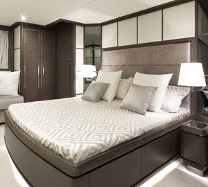 Luxurious cabins aboard Cerri 102 FlyingSport Hull 2 Yacht