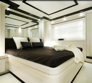 Luxurious cabins aboard the superyacht Navetta 26 by Filippetti Yachts