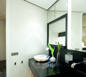 Luxurious interior aboard AY74 yacht