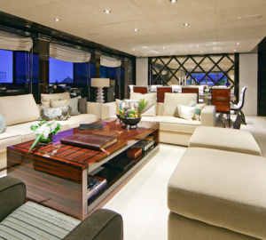 Luxury Charter Yacht MANIFIQ Main Salon - Interior by Luca Dini Design