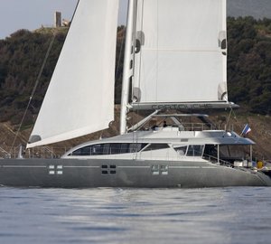 Luxury Yacht Cartouche - A Blue Coast 95 Catamaran - Photo Credit Gilles Martin-Raget