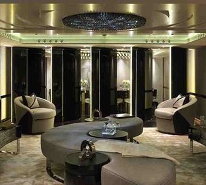 Luxury charter motor yacht CANDYSCAPE II salon