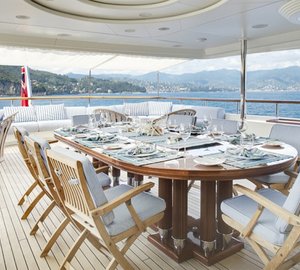 Luxury charter yacht JO - Bridge deck aft