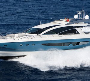 Luxury motor yacht Alpha 87 running