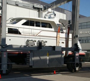 Luxury motor yacht Float at her re-launch
