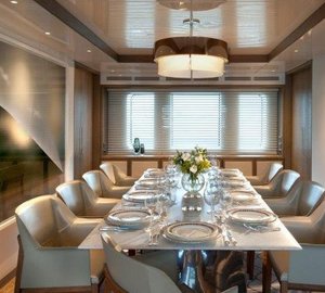 Luxury motor yacht ORIENT STAR - Formal dining