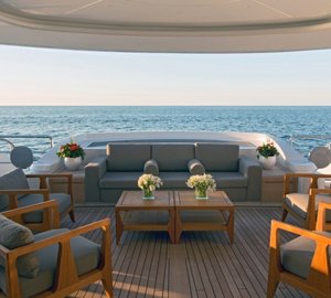 Luxury motor yacht Papi du Papi - Aft Deck - Photo Credits @ Marc Paris