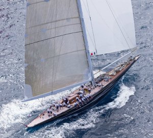 Luxury sailing yacht Hanuman - view from above