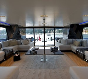 Luxury sloop Better Place main salon looking aft - Photo Toni Meneguzzo