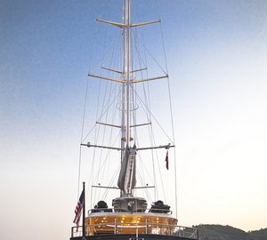 Luxury yacht 60 Years - aft view