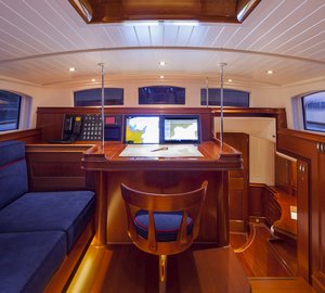 Luxury yacht ATALANTE - Aft Deck - Wheelhouse - Photo by Silken