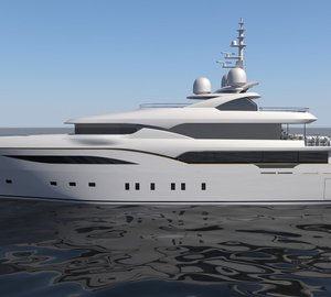 Luxury yacht Alfulk - side view