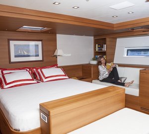 Luxury yacht Almagores II - SW 102 - The master cabin