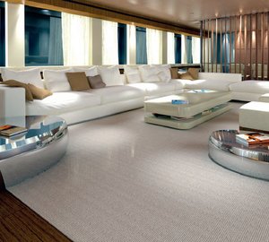 Luxury yacht Azuro - Main Saloon