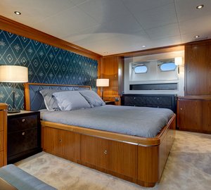Luxury yacht Boonooroo II - Lower deck Master cabin-001