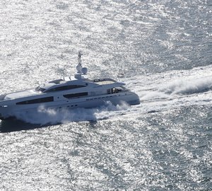Luxury yacht Galatea under sea trials - Image credit to Dick Holthuis