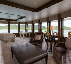 Luxury yacht INVICTUS - Master Stateroom - Photo by Jeff Brown