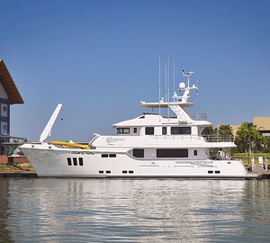 Luxury yacht Koonoona - side view