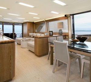 Luxury yacht MCY 86 - Dining