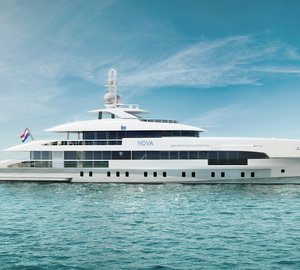 Luxury yacht NOVA - side view
