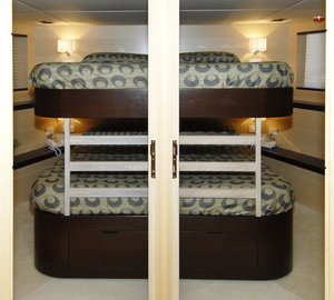 Luxury yacht Olibamo - guest cabin- kids cabin