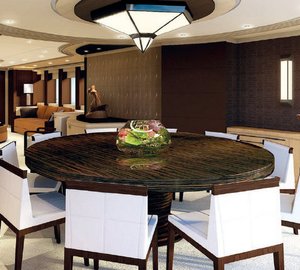 Luxury yacht Project Galatea - Dining