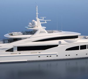 Luxury yacht Route 66 - side view-001
