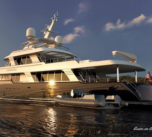 Luxury yacht Sylviana after refit in 2015 - rendering