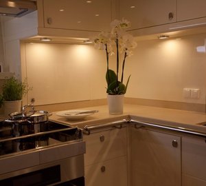 Luxury yacht Ti-Coyo - Galley - Photo by Dijana Nukic