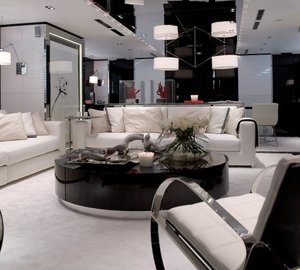 Luxury yacht Why Worry - Saloon