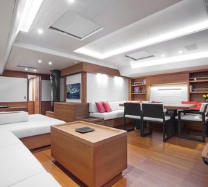 Luxury yacht Windfall - Saloon