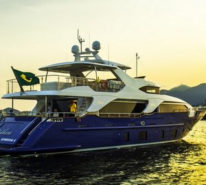 Luxury yacht ZAPHIRA - aft view - Image credit to Alberto de Abreu Sodre