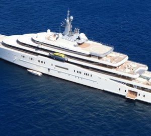 Luxury motor yacht ECLIPSE from above